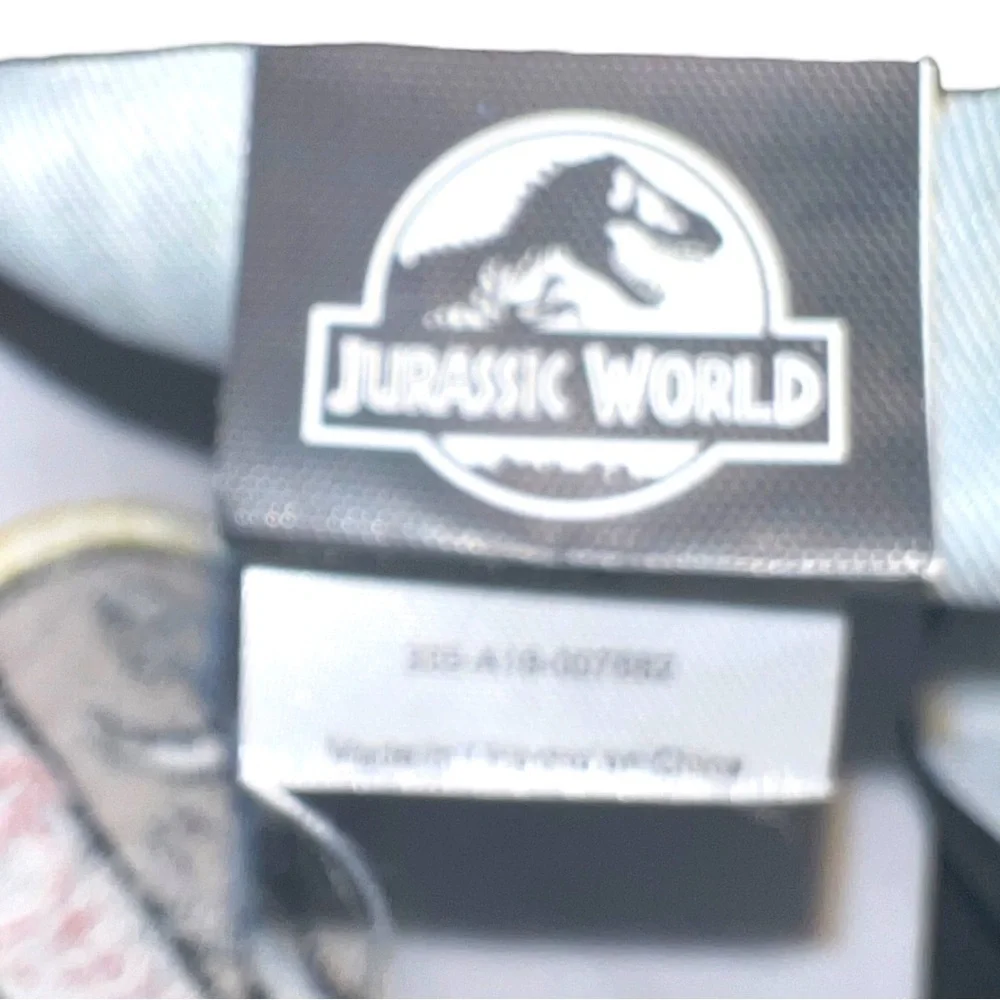 ▶️ Jurassic Park ◀️ Multi Color Flat Bill Snap Back Hat.